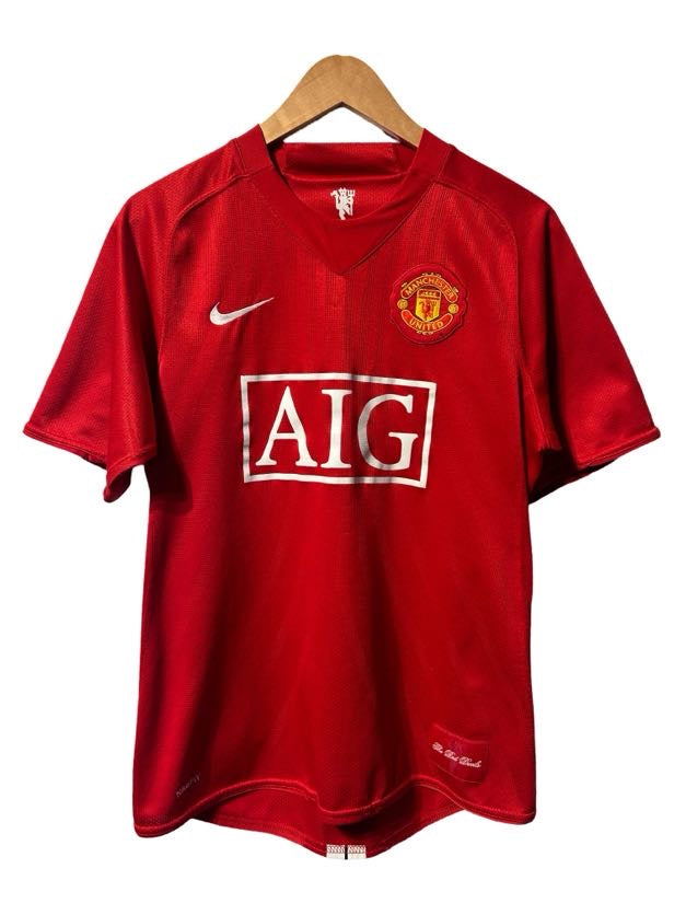 Manchester United 2007-08 Home Shirt, #7 Cristiano Ronaldo - S