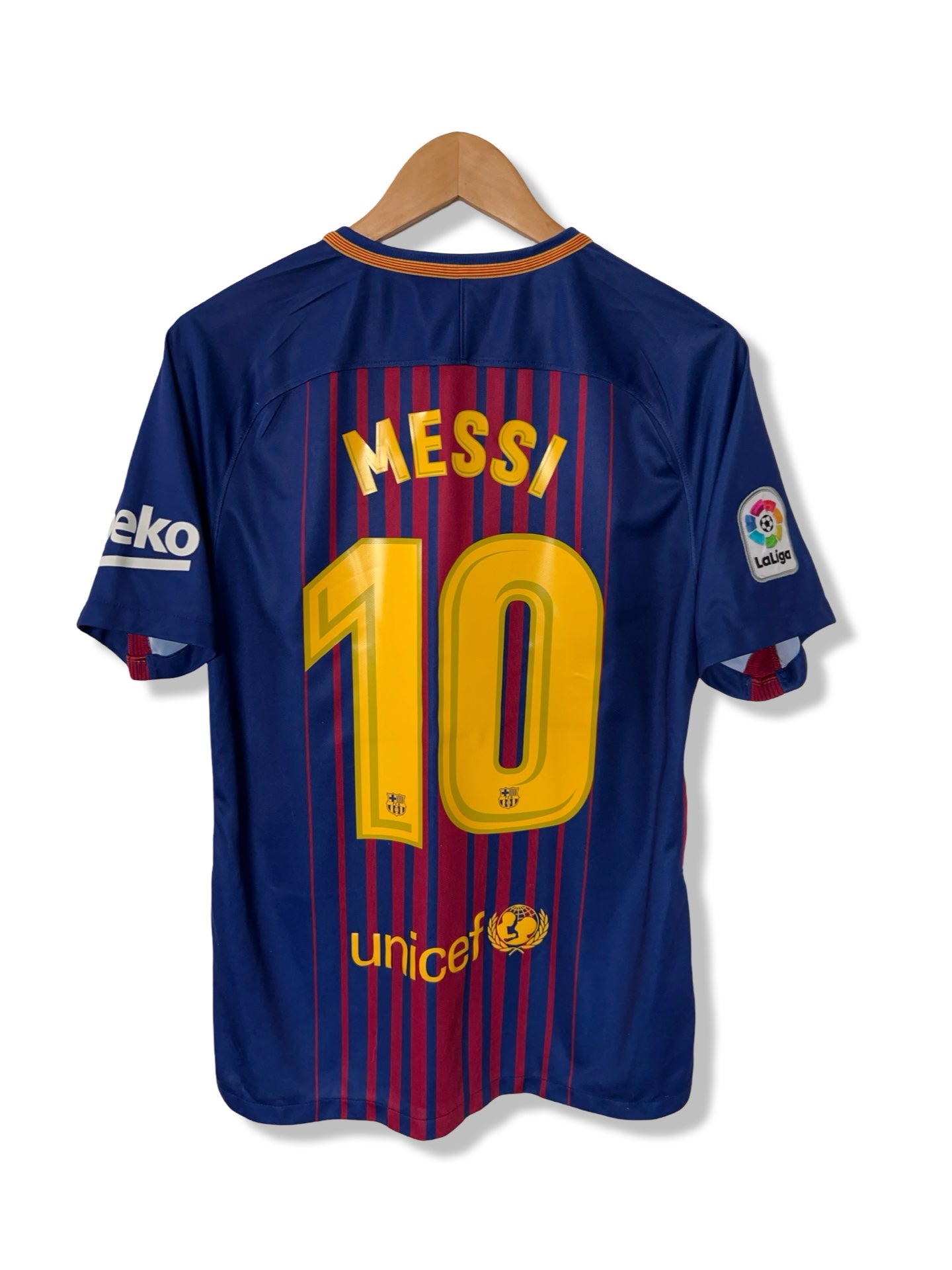 FC Barcelona 2017-18 Home Shirt, #10 Lionel Messi - M