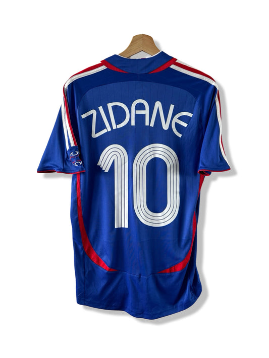 France Mens National Team 2006 World Cup Home Shirt, # 10 Zinedine Zidane - S