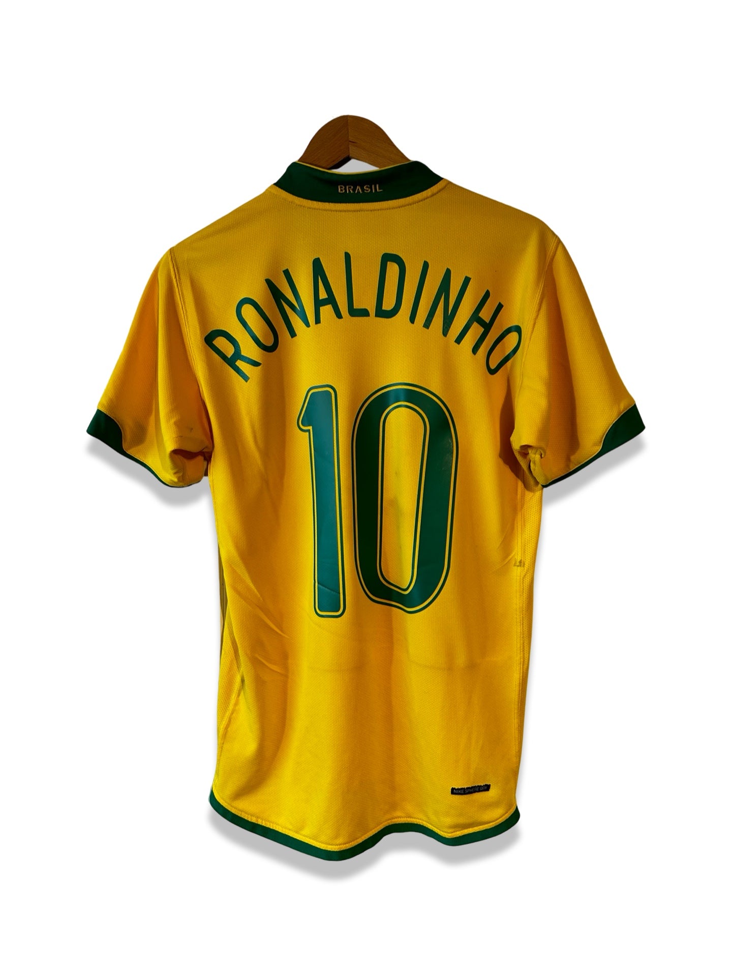 Brazil Sẽleçao 2006 Home Shirt, #10 Ronaldinho - M