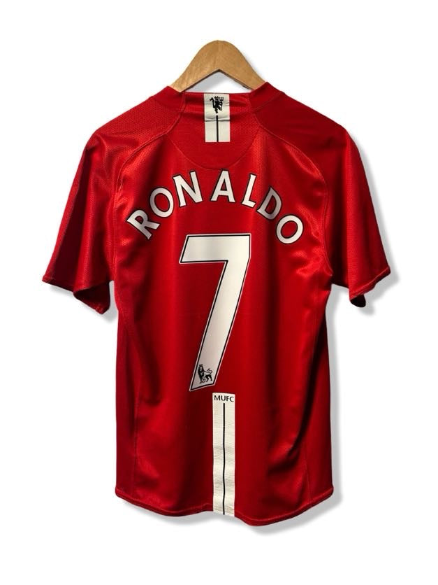 Manchester United 2007-08 Home Shirt, #7 Cristiano Ronaldo - S